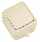 Выключатель проходной IP44 крем. Makel 18205