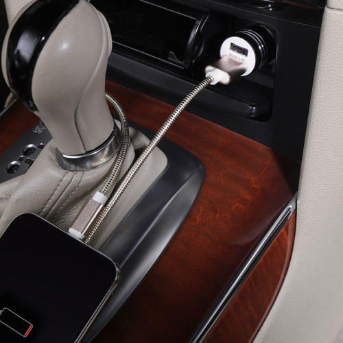 Автозарядка в прикуриватель 2хUSB с молотком (АЗУ) 1000+2100мА черн. Rexant 18-1948 фото 7