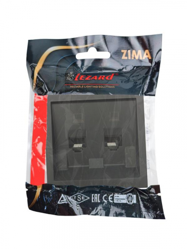 Розетка компьютерная 2-м СП ZIMA IP20 механизм черн. бархат LEZARD 704-4288-141 фото 7