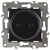 Розетка 1-м СП Эра12 12-2105-06 16А IP20 16AX 250В 2P механизм черн. Эра Б0018259