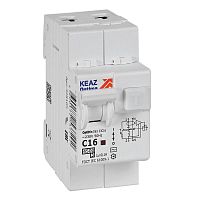 Выключатель автоматический дифференциального тока 2п OptiDin D63-23C16-AC-У3 C16 100мА 4.5кА с защитой от сверхтоков КЭАЗ 328105