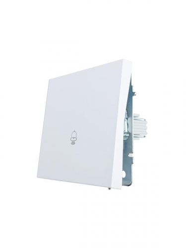 Кнопка звонка СП ZIMA IP20 безвинтов. зажим механизм бел. LEZARD 704-0288-103QC фото 4