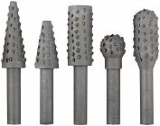 Шарошка стальная по дереву 5шт FIT 36455