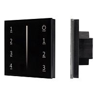 Панель сенсорная SMART-P34-DIM-IN 230В 0-10В 2.4G IP20 пластик черн. Arlight 028112