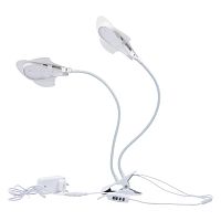 Светильник светодиодный ULT-P35M-15W/SPLE/TM IP40 WHITE LEAF 15Вт IP40 для растений с таймером на прищепке бел. Uniel UL-00012580
