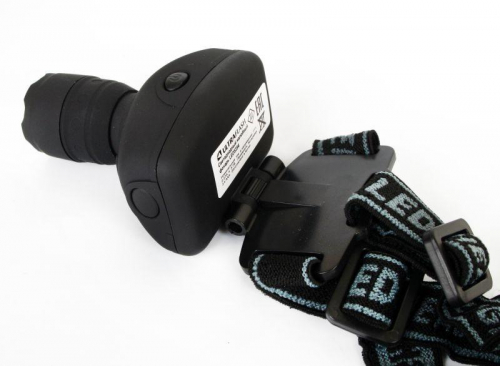 Фонарь налобный LED 5354 1Вт LED ZOOM 3 режима 3хR03 сер. Ultraflash 11549 фото 2