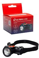 Фонарь налобный LED53415 аккум. 3.7В LED XPE 1Вт 3 реж. Micro-USB бокс черн. Ultraflash 15768