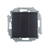 Выключатель 1-кл. СП Simon 15 16AX IP20 250В с подсветкой механизм графит Simon 1591104-038