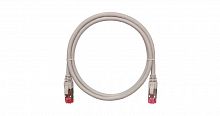 Патч-корд S/FTP 4 пары кат.6a (класс Ea) 500МГц 2хRJ45/8P8C BC (чистая медь) 26AWG (7х0.165мм) LSZH нг(А)-HFLTx сер. 2м NIKOMAX NMC-PC4SA55B-020-C-GY
