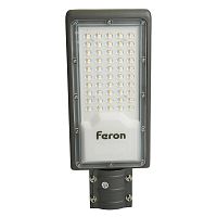 Светильник светодиодный SP3032 50Вт 6400К IP65 AC 230В/50Гц уличный сер. FERON 32577
