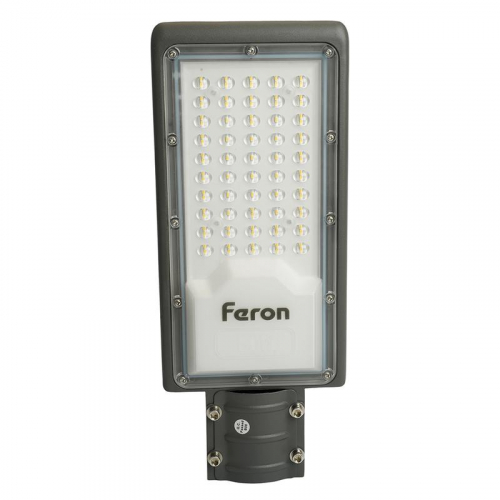 Светильник светодиодный SP3032 50Вт 6400К IP65 AC 230В/50Гц уличный сер. FERON 32577
