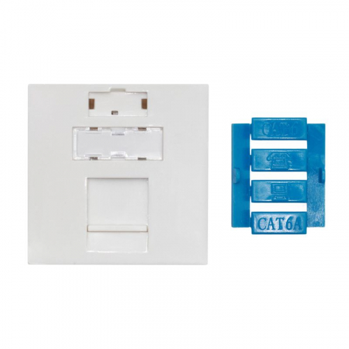 Вставка 45х45 для 1 модуля Keystone (аналог Mosaic) бел. DKC RNW451WH фото 4