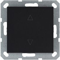 Выключатель для жалюзи 1-кл. 10А IP20 механизм черн. матовый soft touch Jasmart G3018PB