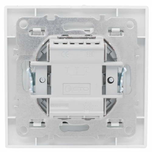 Выключатель 3-кл. СП Минск 10А IP20 бел. Basic EKF ERV10-024-10 фото 5