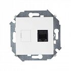 Розетка компьютерная Simon 15 RJ45 кат.5E AMP механизм бел. Simon 1591551-030