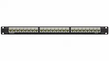 Патч-панель 19дюйм 1UCAT5E 24 модуля RJ45 неэкранированная DKC RN5PPU24