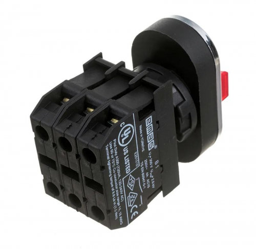 Кнопка тройная с аварийной кнопкой "STOP" бел. EMAS B121B30BB фото 3