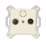 Розетка телевизионная проходная TV/R Levit 7дБ сл. кость ABB 2CHH083607A6017