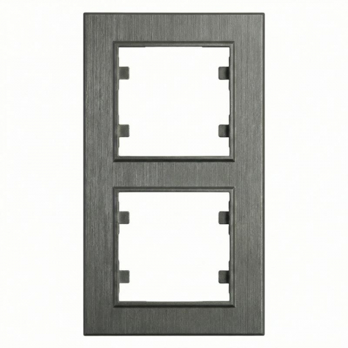 Рамка 2-м вертикальная Karea LINE дым. Makel 86050707