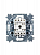 Переключатель 1-кл. СП Levit IP20 кофе макиато/бел. ABB 2CHH590645A6018