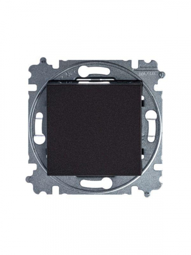 Выключатель кнопочный 1-кл. СП Levit IP20 антрацит/дым. черн. ABB 2CHH599145A6063 фото 4