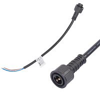 Провод UCX-LD2/L52-0.25M/M7 DC24V BLACK 25см для подключ. линейных прожекторов 24В L52 L53 к блоку питания разъем "папа" Uniel UL-00009503