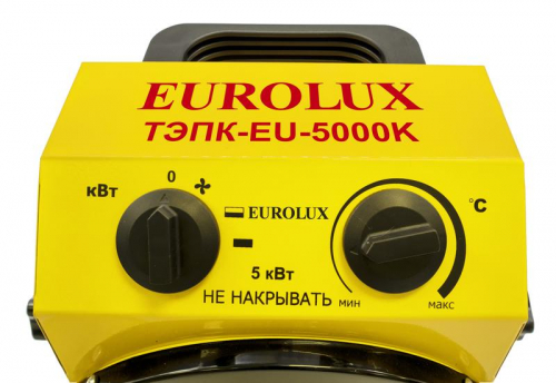 Пушка тепловая электрическая ТЭПК-EU-5000K круглая керамич. нагрев. элемент EUROLUX 67/1/38 фото 10