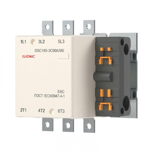 Контактор магнитный DSC185-3C00A380 185А 90кВт (AC3) 380В AC DKC DSC185-3C00A380 фото 2