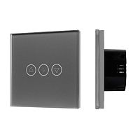 Светорегулятор сенсорный с Zigbee управлением SWT-OMALI-SD3-ZB-GR (250В 500Вт) стекло Arlight 050063