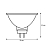 Лампа галогенная MINI JCDR (MR11) 35Вт GX5.3 230В Camelion 7092