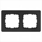 Рамка 2-м G-Flex антрацит Jasmart G1102B