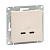 Розетка 2-м СП Эпика USB-C механизм крем. EKF UP1-SOI-2USBC