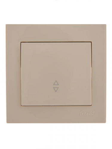 Переключатель проходной 1-кл. СП Rain IP20 крем. LEZARD 703-0303-105