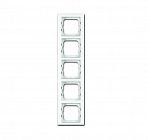 Рамка 5-м Axcent стекло бел. ABB 2CKA001754A4441