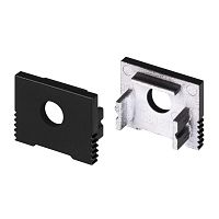 Заглушка SL-SLIM-H13M BLACK с отверстием пластик Arlight 032998