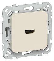 Розетка HDMI СП FLITE РШДМА-ФлСл механизм сливочный IEK FI-H10-K86