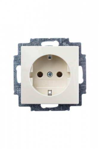 Механизм розетки 1-м СП Basic 16А IP20 250В сл. кость ABB 2CKA002011A3857 фото 2