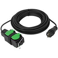 Удлинитель силовой GREEN LINE UDL-KG-2х2.5m-10m-IP44 с крышками 4 розетки 10м КГ 2х2.5мм2 IP44 Эра Б0072576