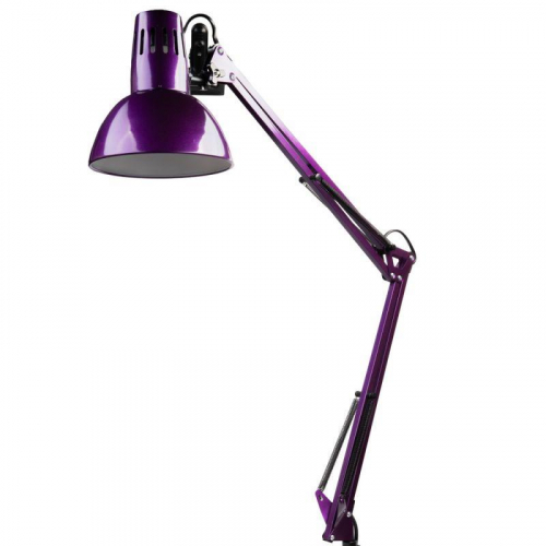 Светильник настольный KD-312 С12 230В 60Вт E27 струбцина фиолет. Camelion 12341 фото 4