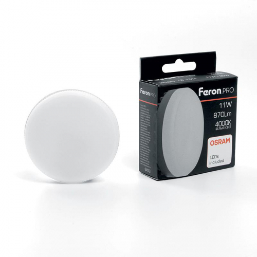 Лампа светодиодная LB-1511 OSRAM LED 11Вт 4000К GX53 230В FERON 38206
