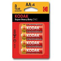 Элемент питания солевой AA/R6 1.5В SUPER HEAVY DUTY Zinc (блист. 4шт) KODAK Б0005119