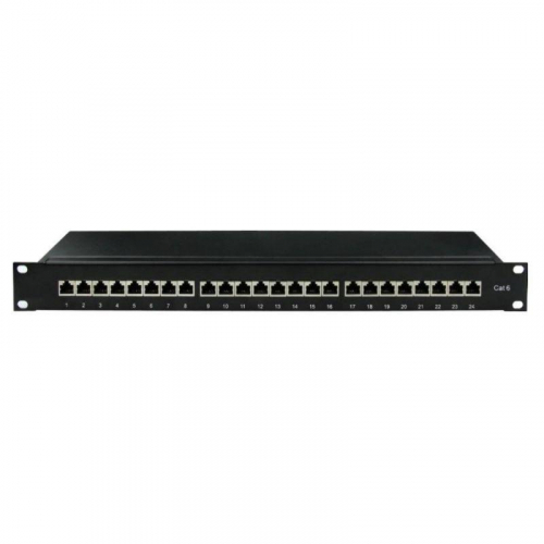 Патч-панель 19дюйм 1U CAT6 24 порта RJ45 экранир. DKC RN6PPF241