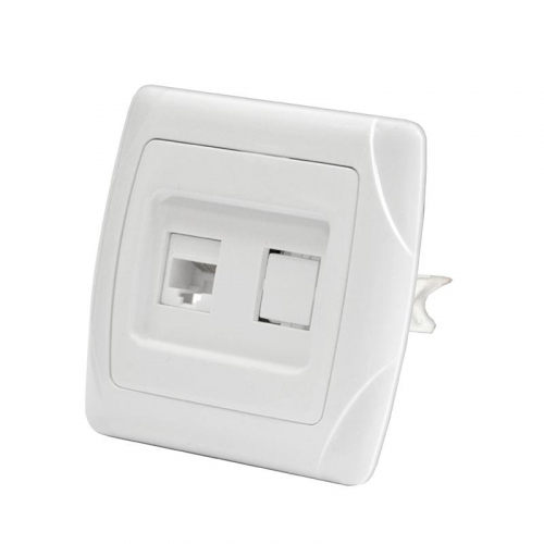 Розетка компьютерная 1-м СП Маргарита RJ45 16А IP20 бел. UNIVersal М0035 фото 2