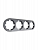 Рамка 4-м OSEN горизонт. круглая сер. матов. LEZARD 744-7400-149