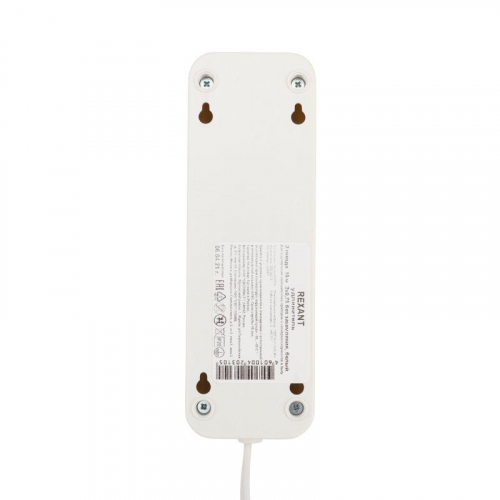 Удлинитель 3х10м без заземл. 6А IP20 ШВВП 2х0.75 бел. Rexant 11-8732 фото 3