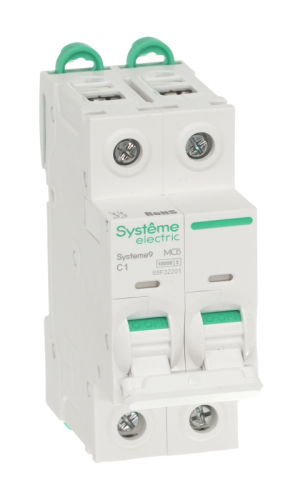 Выключатель автоматический 2п C 1А 10кА Systeme9 400В SE S9F32201 фото 6