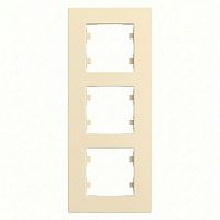 Рамка 2-м вертикальная Karea RIZZ крем. Makel 88010708