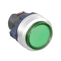 Головка кнопки выпуклая прозрачная с фиксацией алюм. зел. DKC M22P-CLLGA