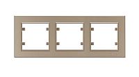 Рамка 3-м Karea горизонт. латунь Makel 56057703