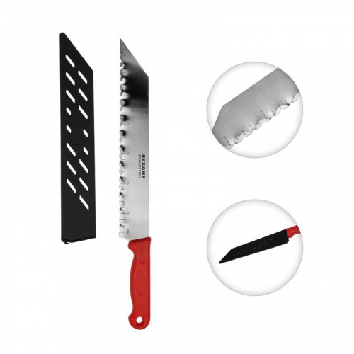 Нож для резки теплоизоляционных панелей лезвие 340мм Rexant 12-4926 фото 3